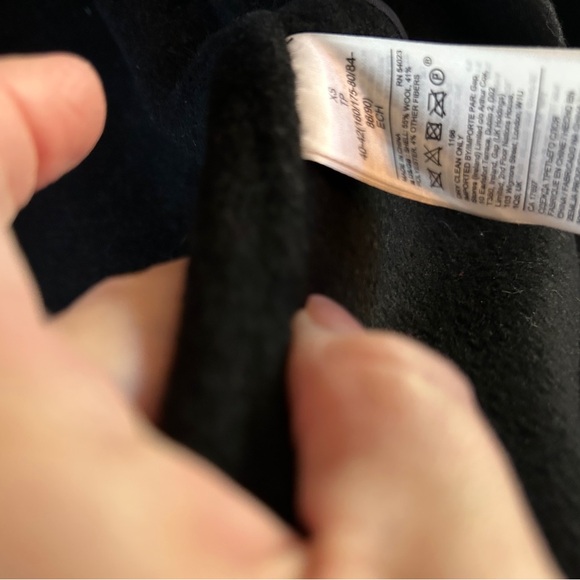 BR Black Wool Shawl Collar Coat - Picture 3 of 3